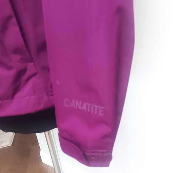 Woods Canatite Hooded Rain Jacket in Purple with Fuschia Lining - Size S - Picture 10 of 14